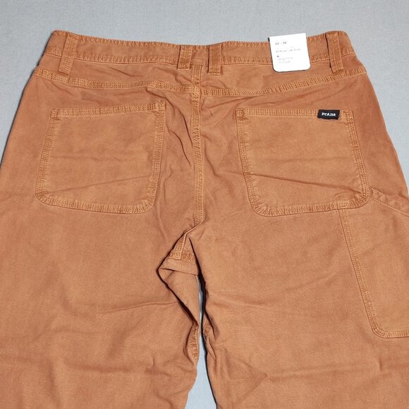 NWT prAna jeans men's 30X34 desert brown colour relaxed straight durable fabric - Picture 4 of 14